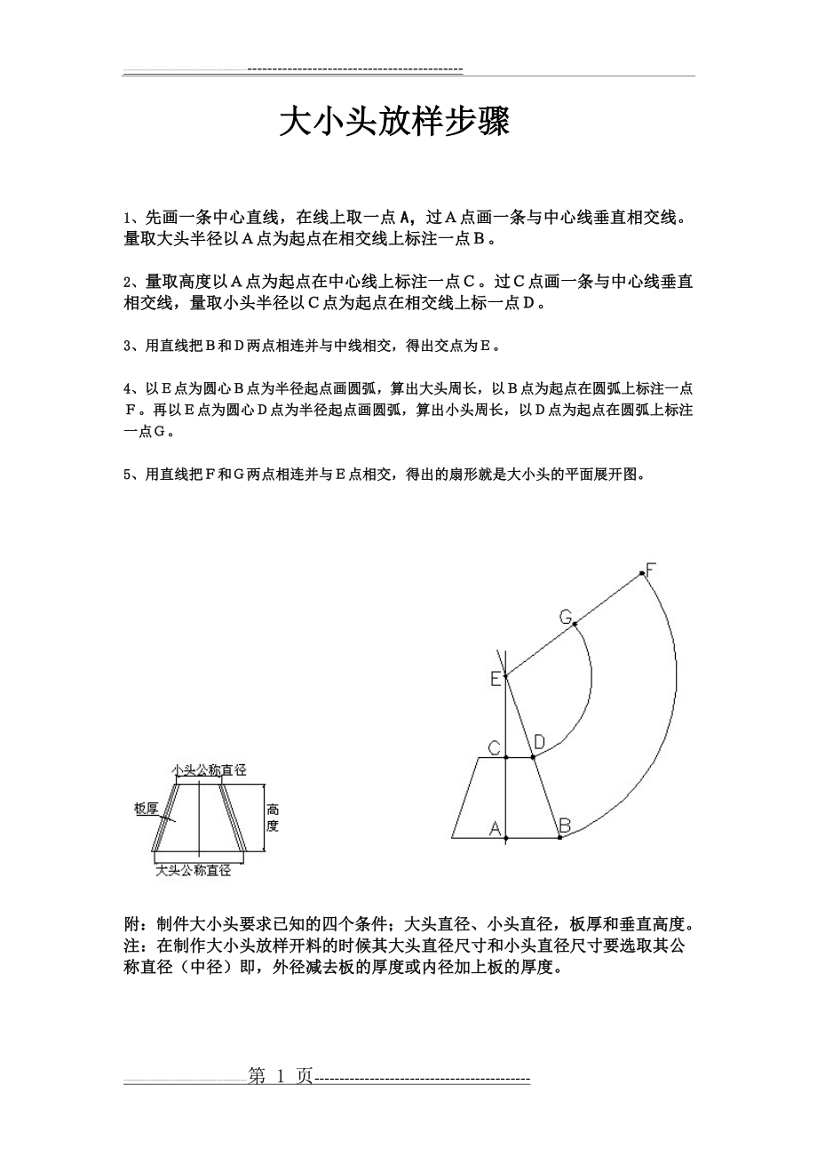 大小头放样步骤(1页).doc_第1页