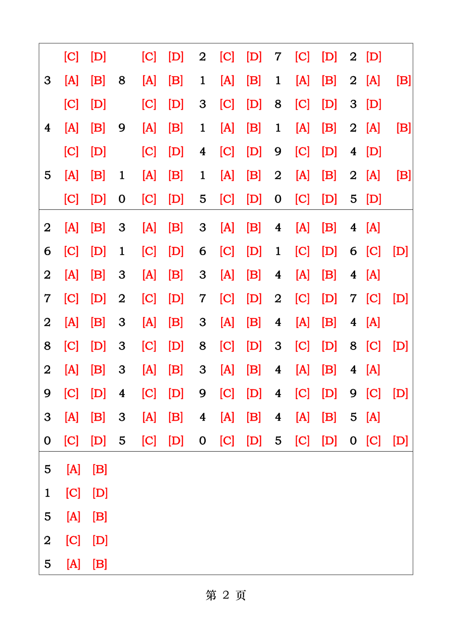 八年级英语答题卡.docx_第2页