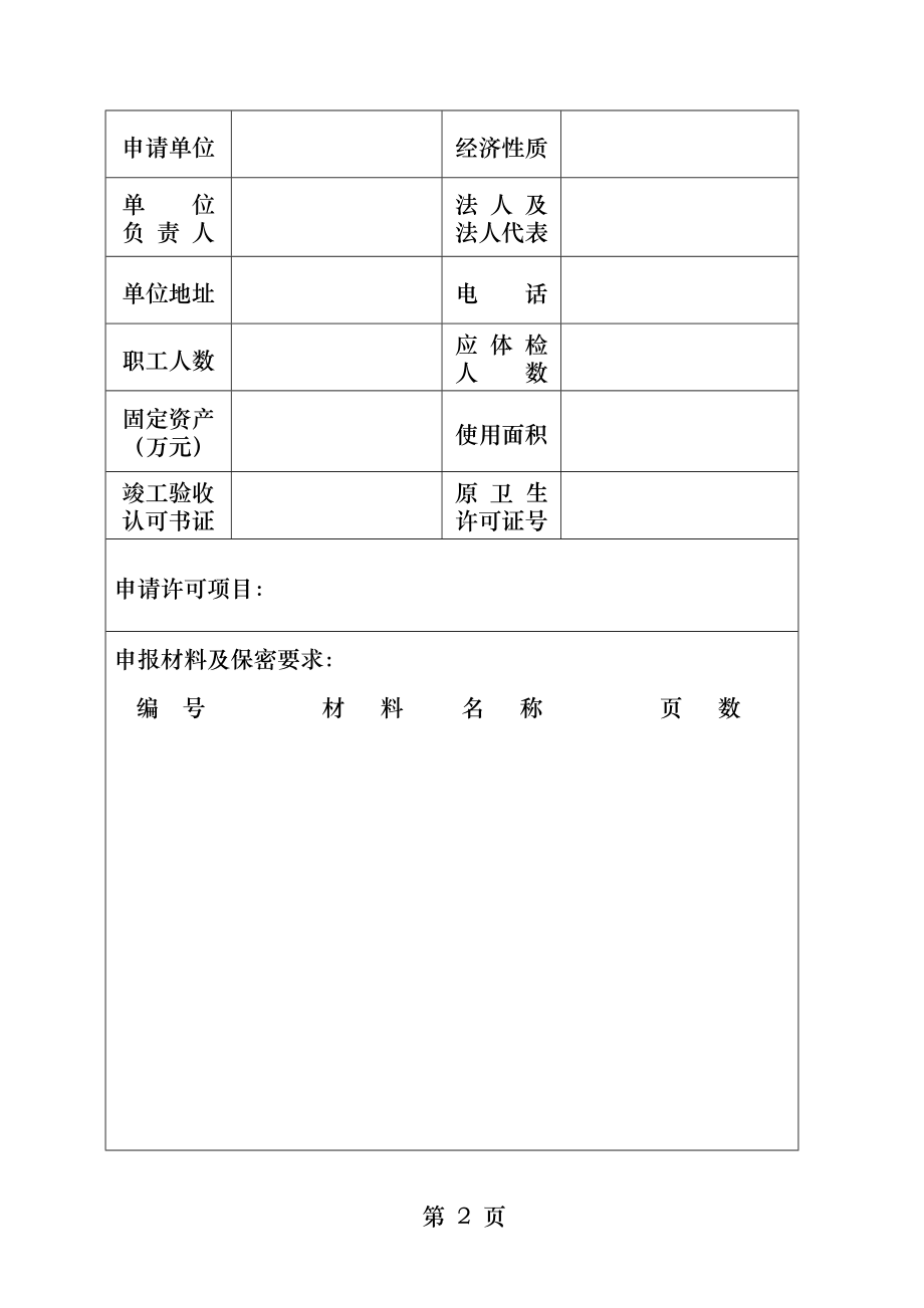 卫生许可证申请表.docx_第2页