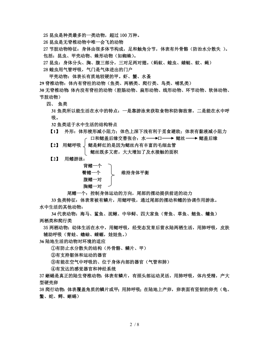 八年级上册生物期末复习重点.doc_第2页