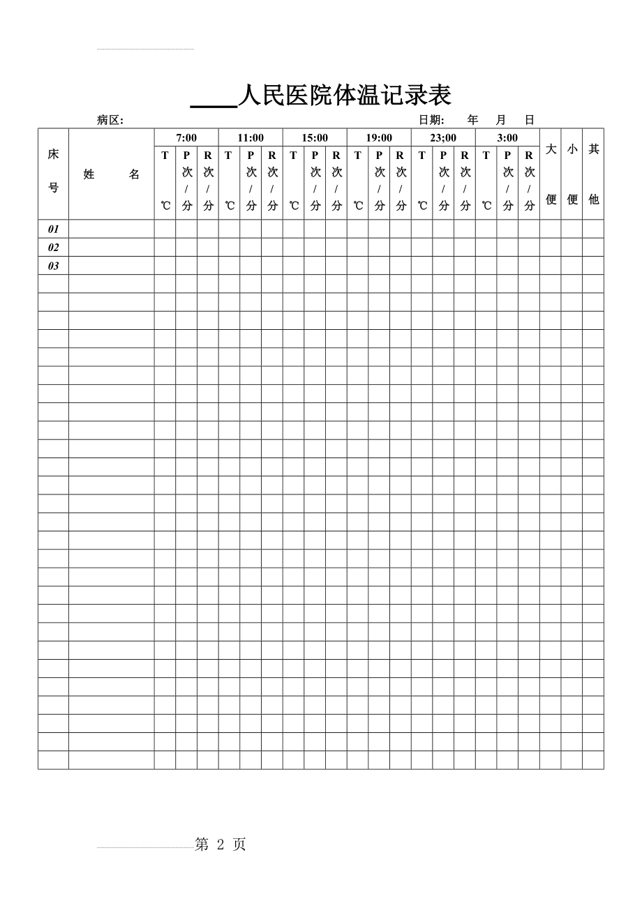 体温记录表96387(2页).doc_第2页