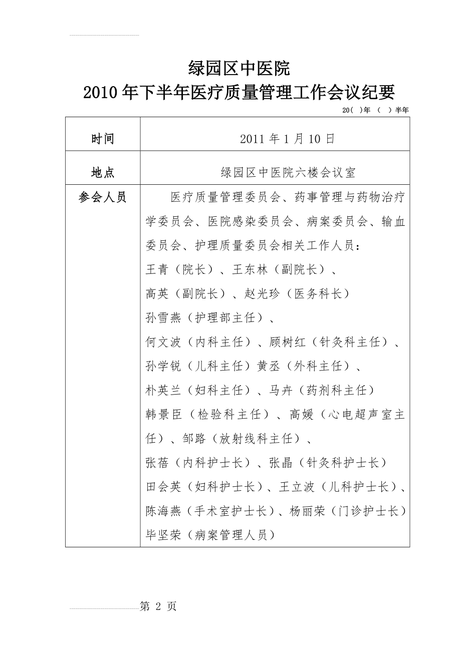 医院医疗质量会议记录(5页).doc_第2页