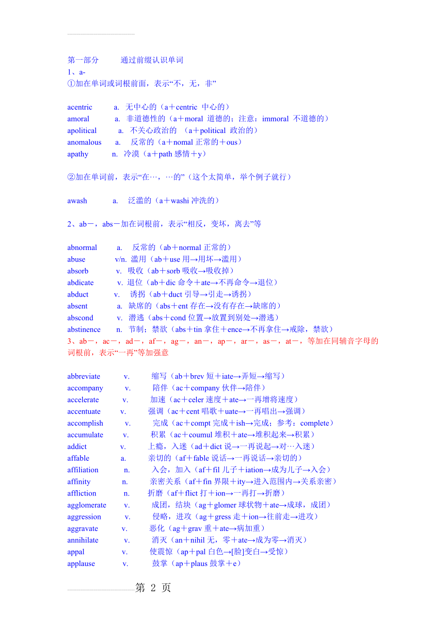 俞敏洪词根词缀(18页).doc_第2页