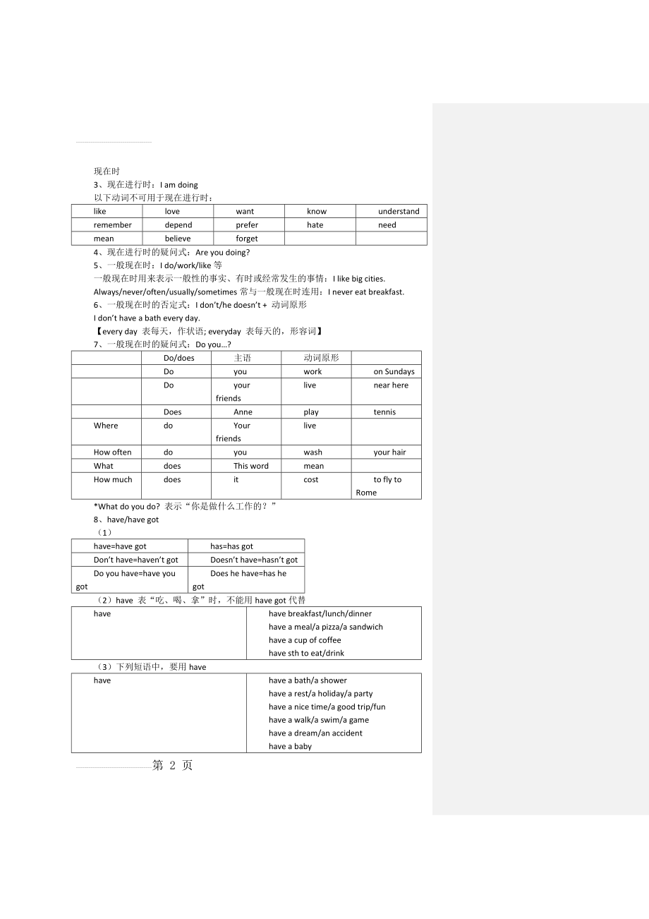 剑桥初级语法 整理笔记(12页).doc_第2页