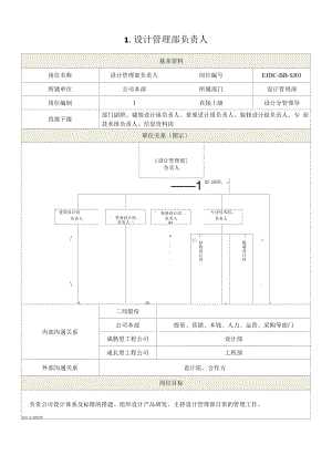 08中铁二局地产岗位责任书-本部-设计管理部.docx