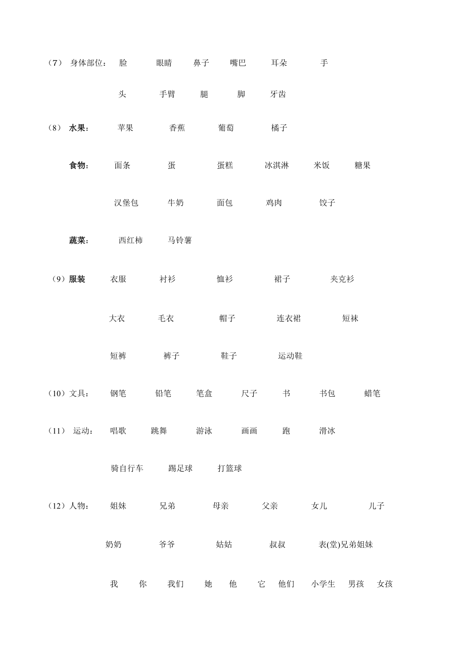 小学英语单词分类练习.doc_第2页