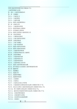 土地估价师考试大纲重点打印版(16页).doc