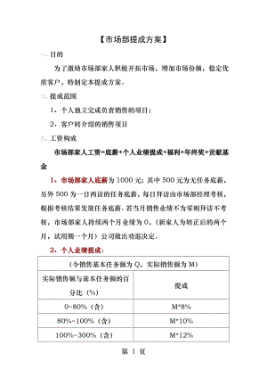 公司市场部薪酬提案.docx