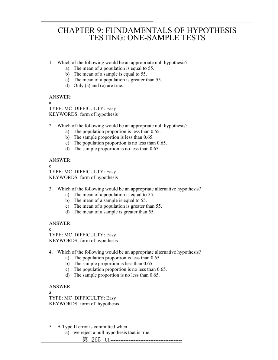 商务统计学 第九章习题chap09-TIF-BSAFC5(45页).doc_第1页