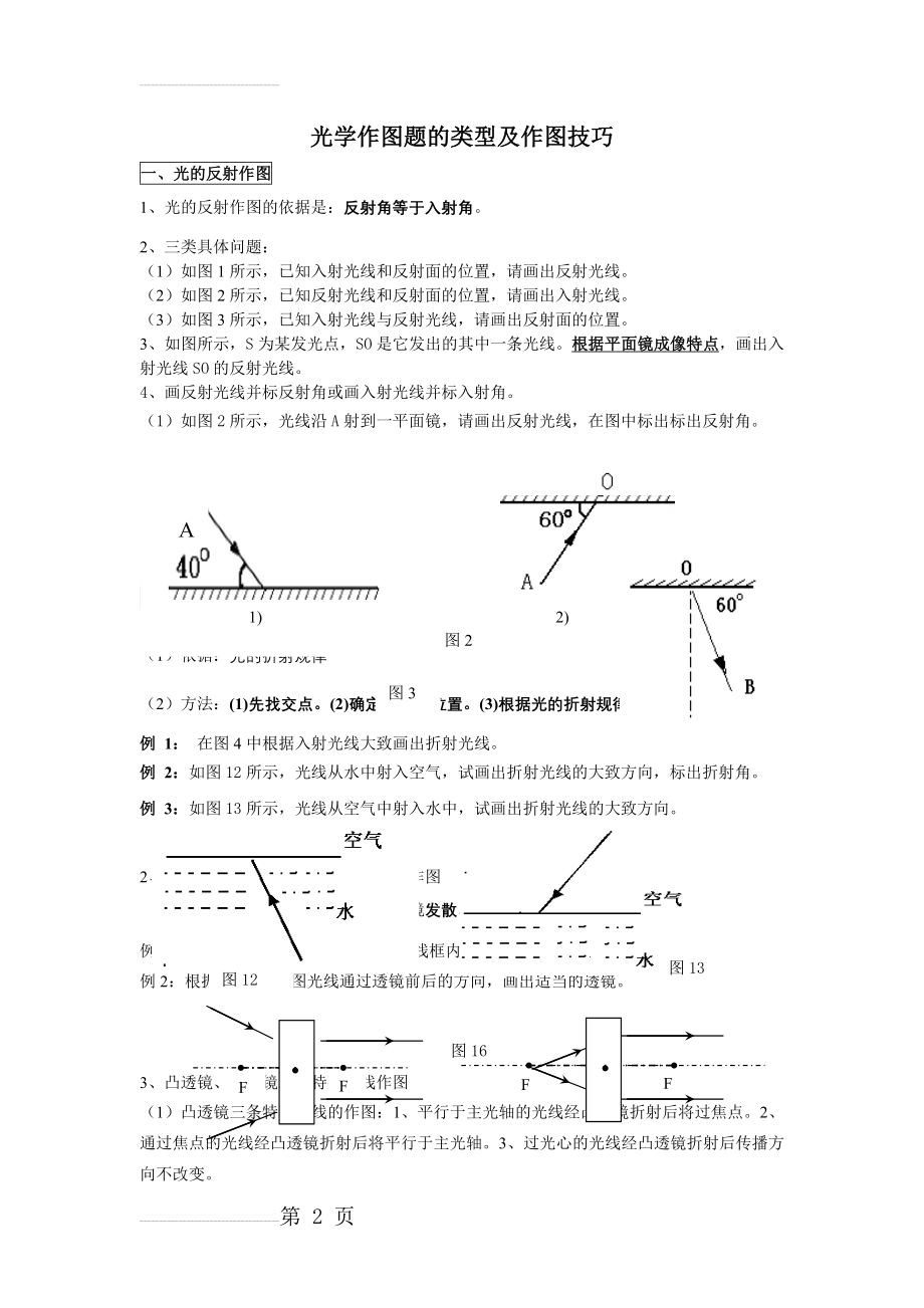 光学作图题的类型及作图技巧(4页).doc_第2页