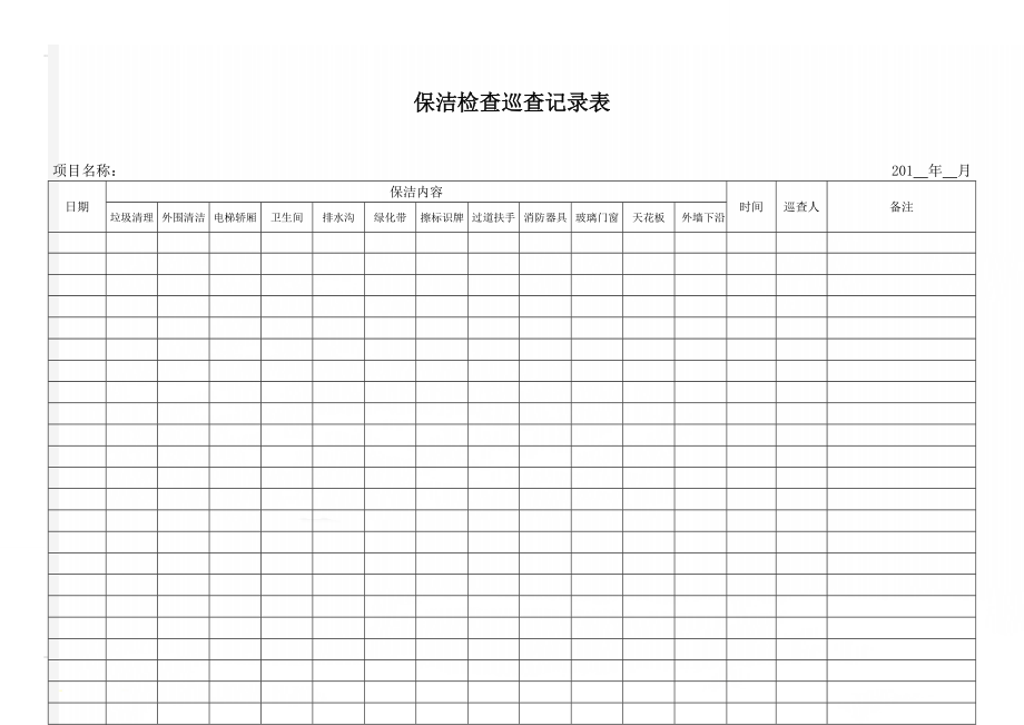 保洁检查巡查记录表(3页).doc_第1页