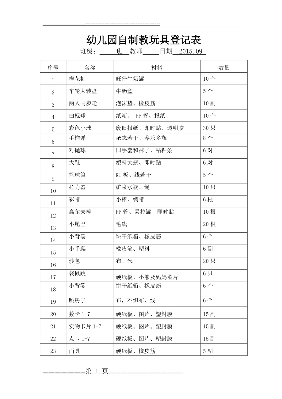 大班自制教玩具登记表(3页).doc_第1页