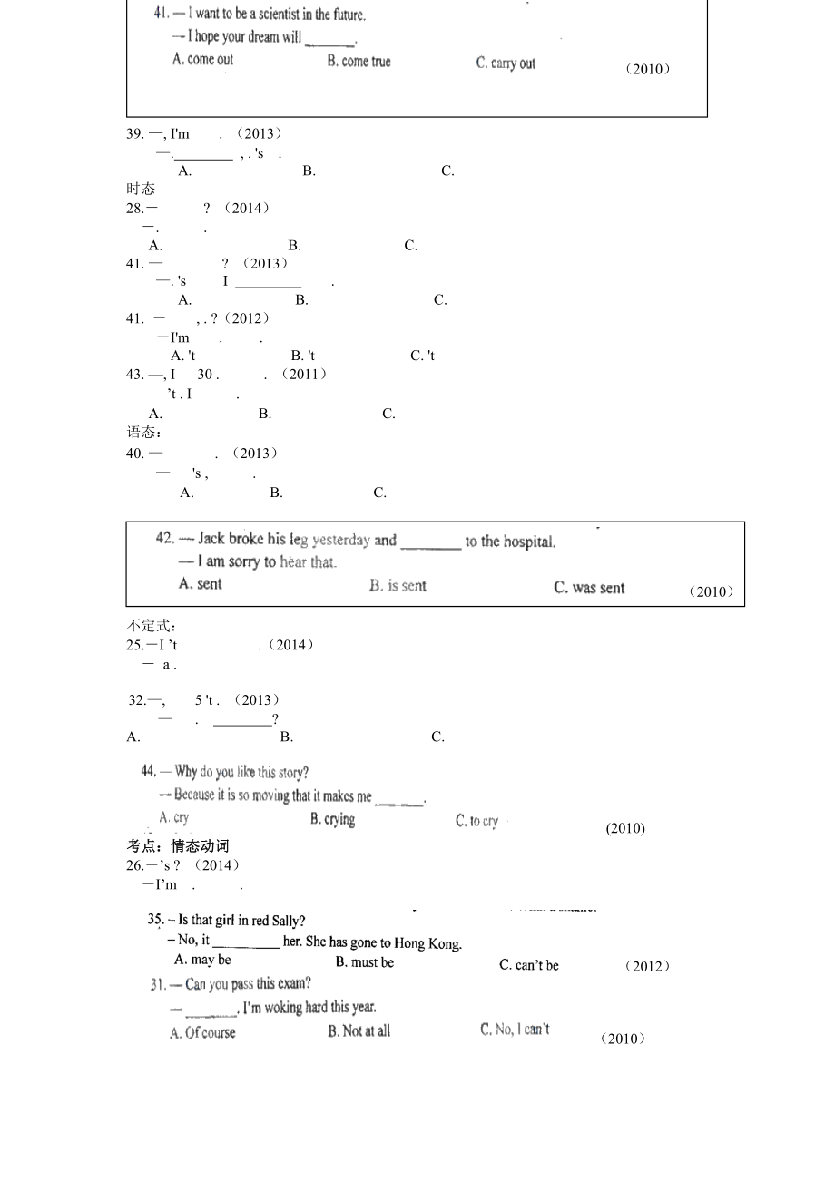 仁爱英语八年级上单项选择题考点汇总.doc_第2页