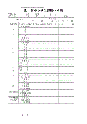 四川省中小学生健康体检表(1页).doc