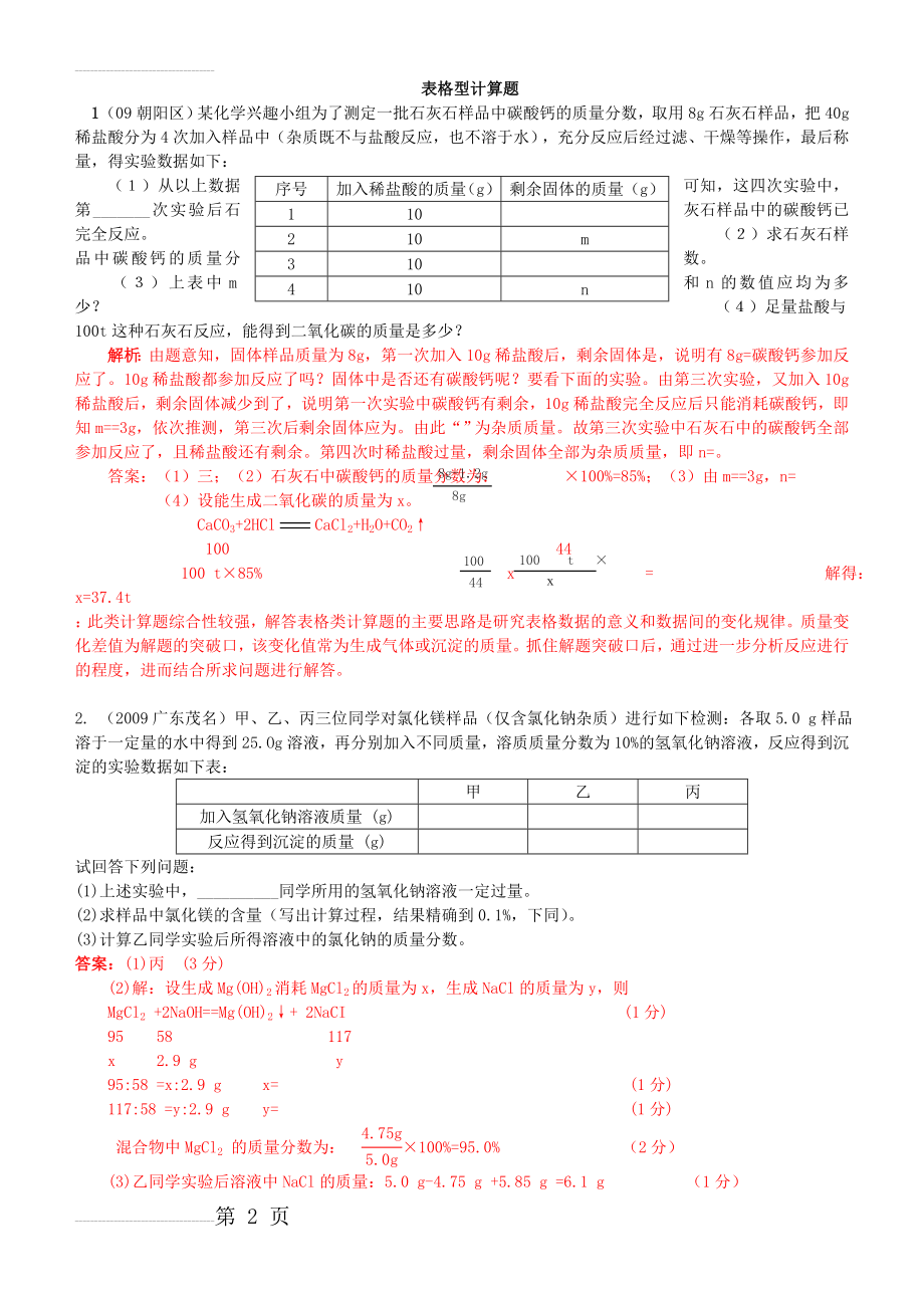 化学表格型计算题(12页).doc_第2页