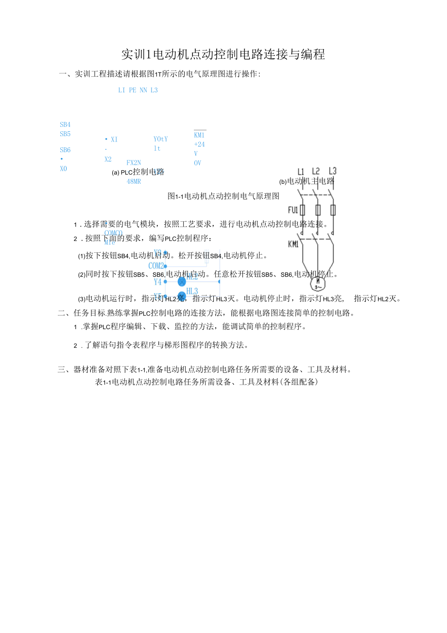 PLC实训指导书（共15单元）.docx_第1页