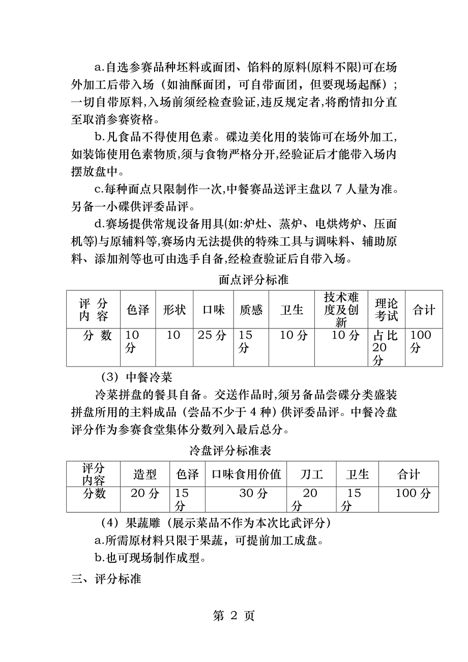 厨师比赛评分细则及标准.docx_第2页