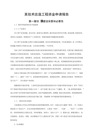 某技术改造项目资金申请报告.docx