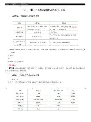 第76讲　产品成本计算的品种法和分批法.docx