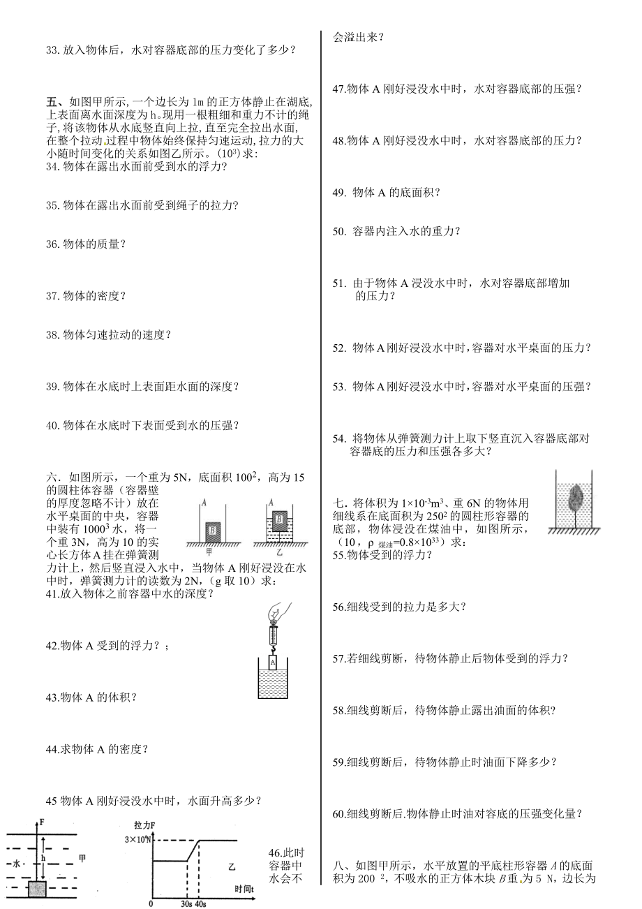 人教版八年级物理浮力综合计算题阶梯训练题.docx_第2页