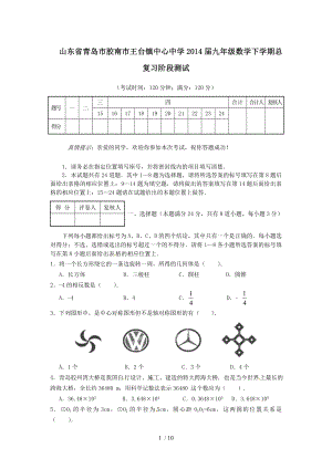 九年级数学下学期总复习阶段测试北师大版.doc