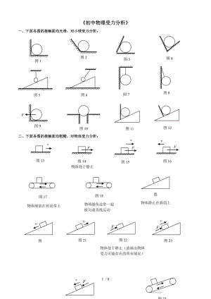 初中物理受力分析.doc