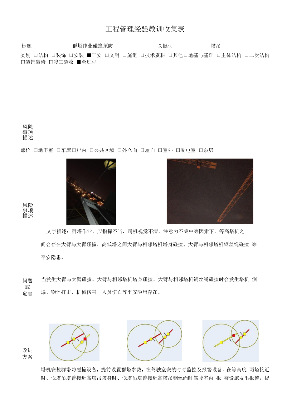 建筑施工优秀工艺做法（群塔作业碰撞预防）.docx_第1页