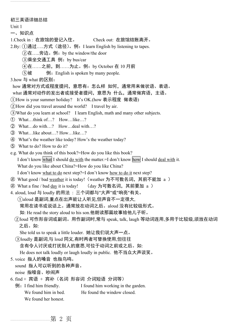 初三英语知识点总结(59页).doc_第2页