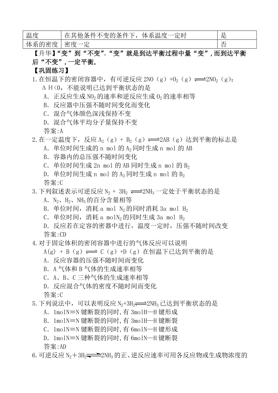 化学平衡状态标志的判断方法.doc_第2页