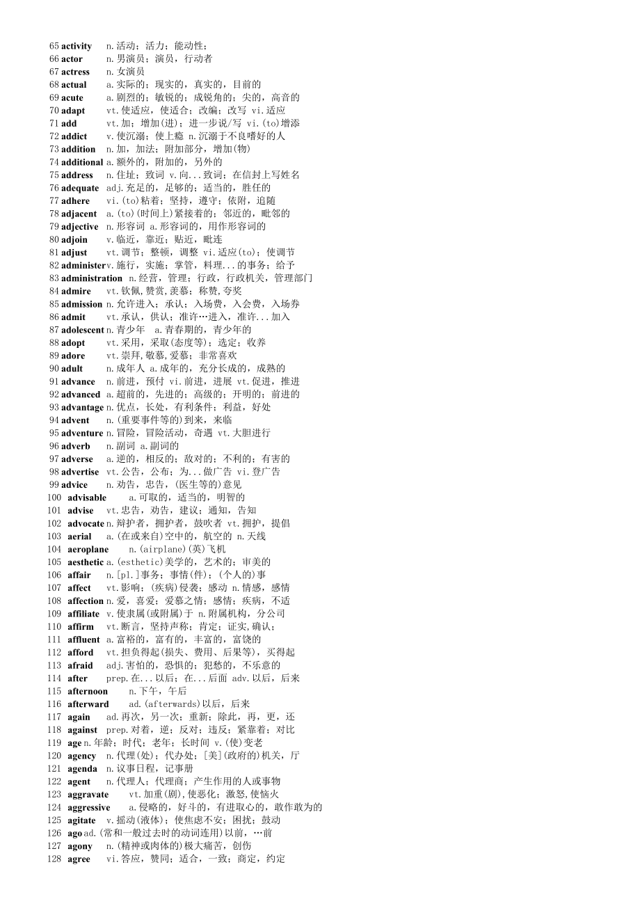 2018考研英语大纲5500词汇表.doc_第2页