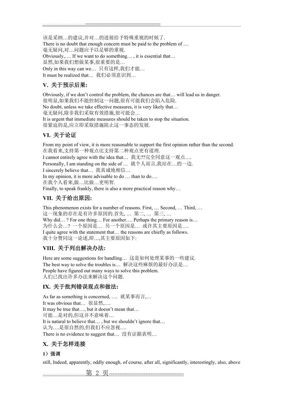 大学英语作文常用句型总结(16页).doc_第2页