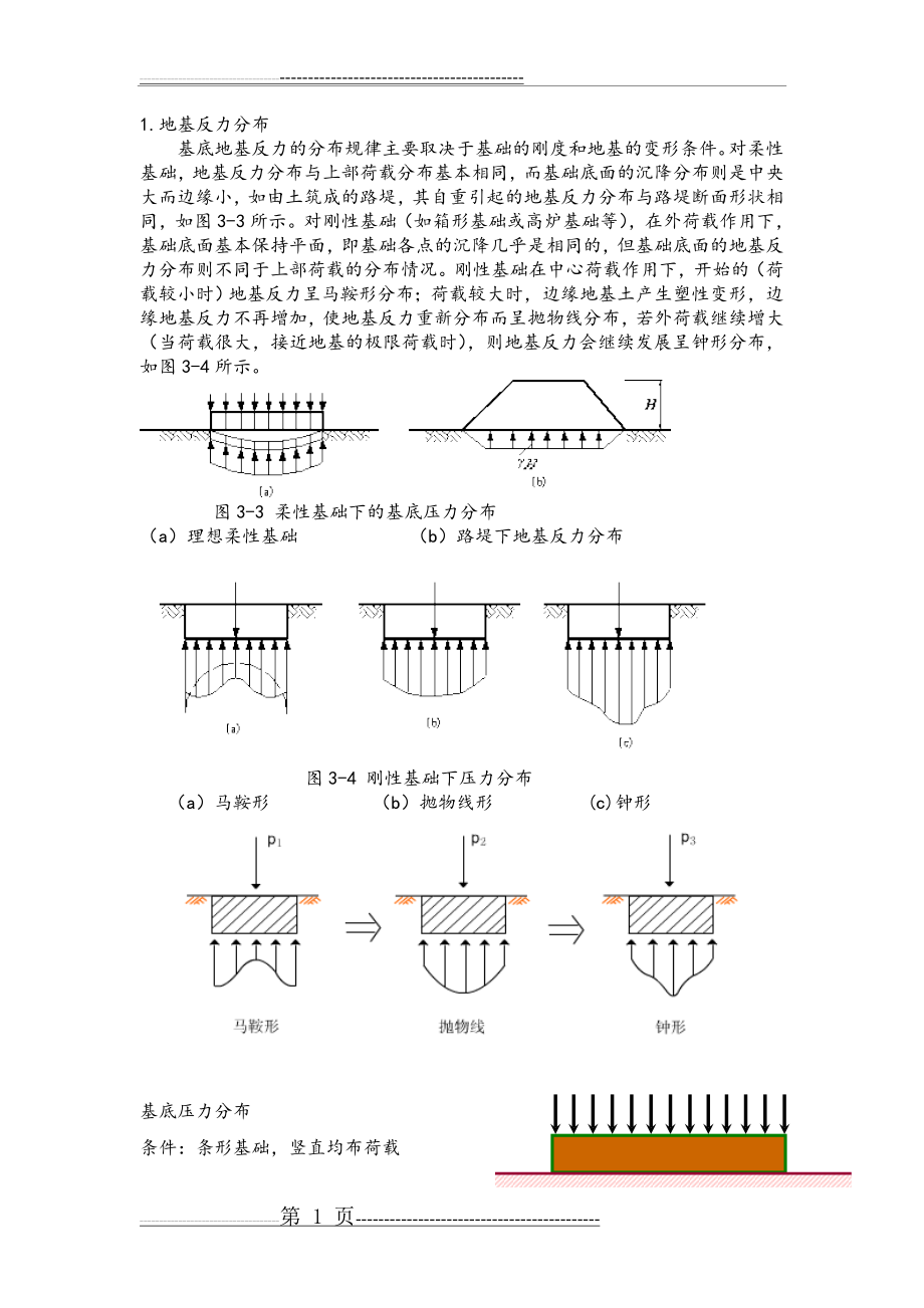 基底地基反力分布(总结)(3页).doc_第1页