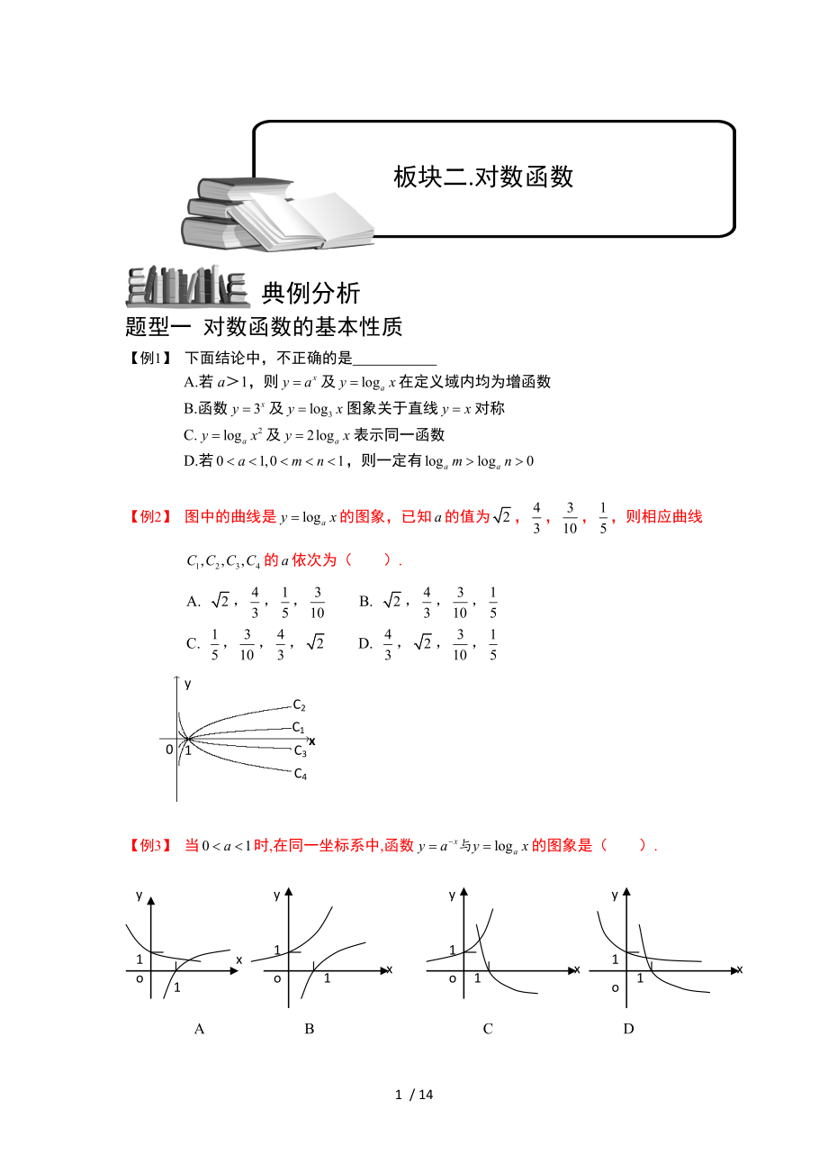 对数与对数函数板块二对数函数学生版.doc_第1页