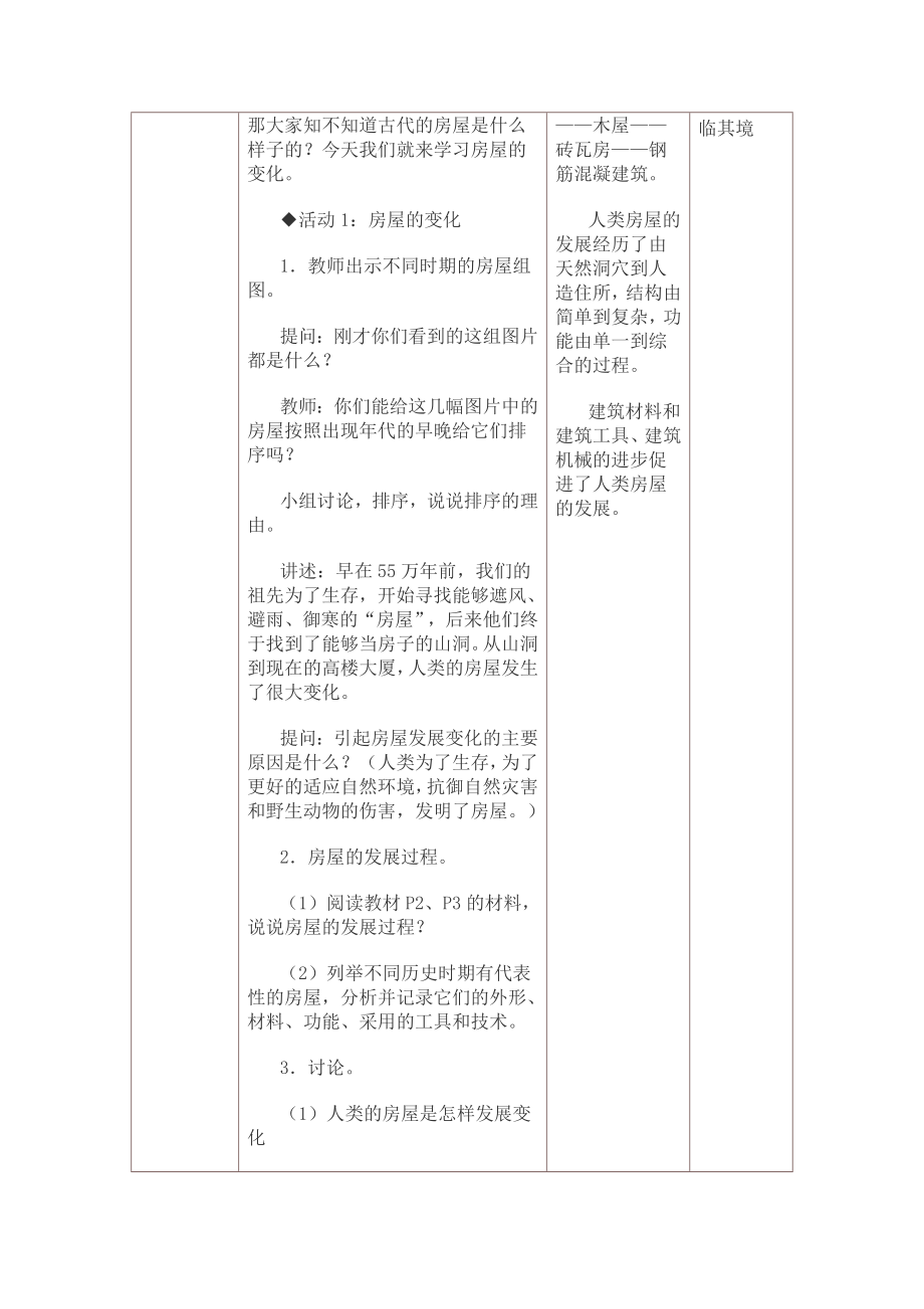 小学科学教学设计与反思模板.doc_第2页