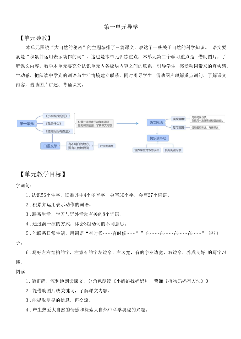 统编版语文二年级上册1 小蝌蚪找妈妈 名师教学设计.docx_第1页