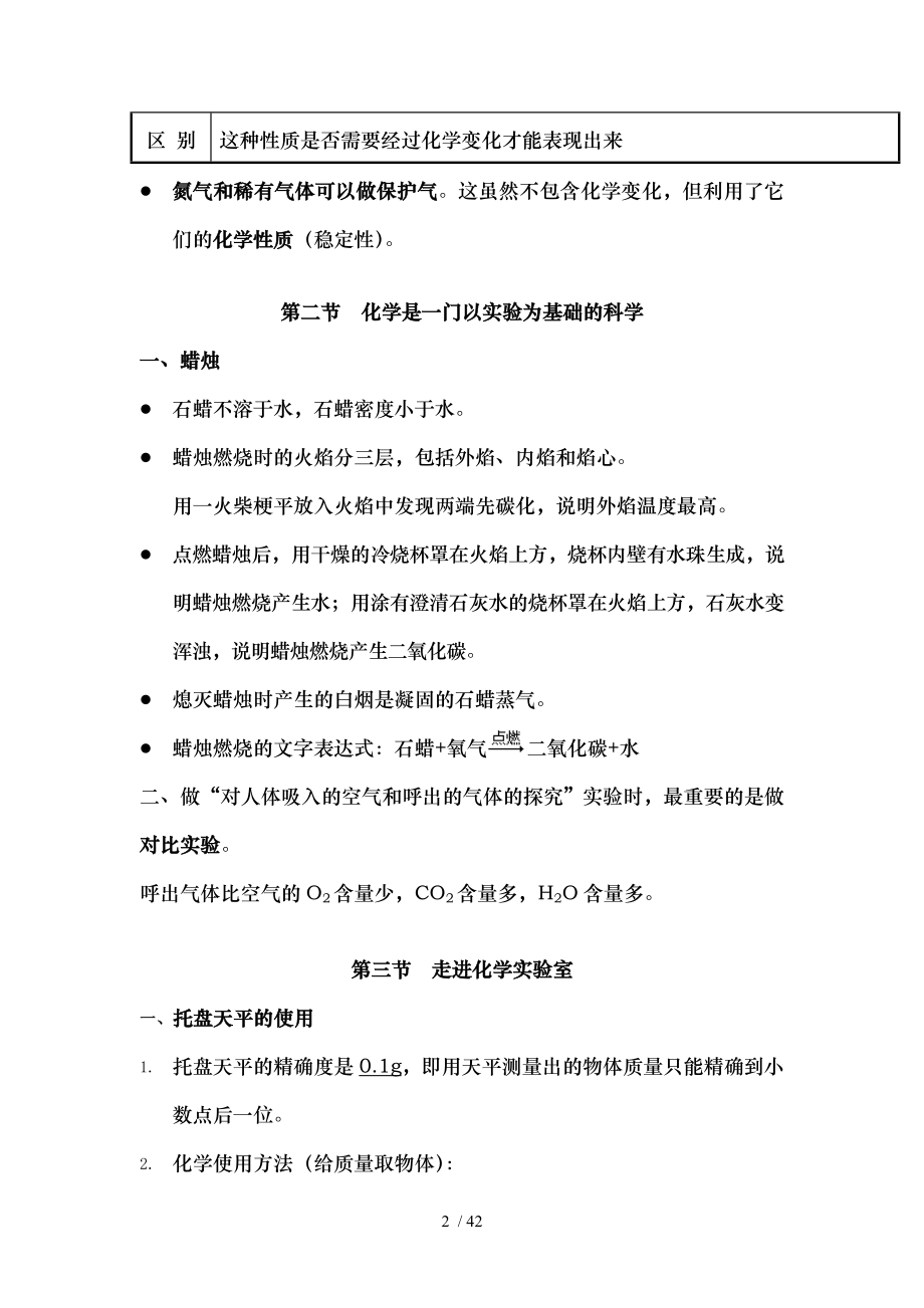 新人教版九年级化学上学期期末复习提纲.doc_第2页