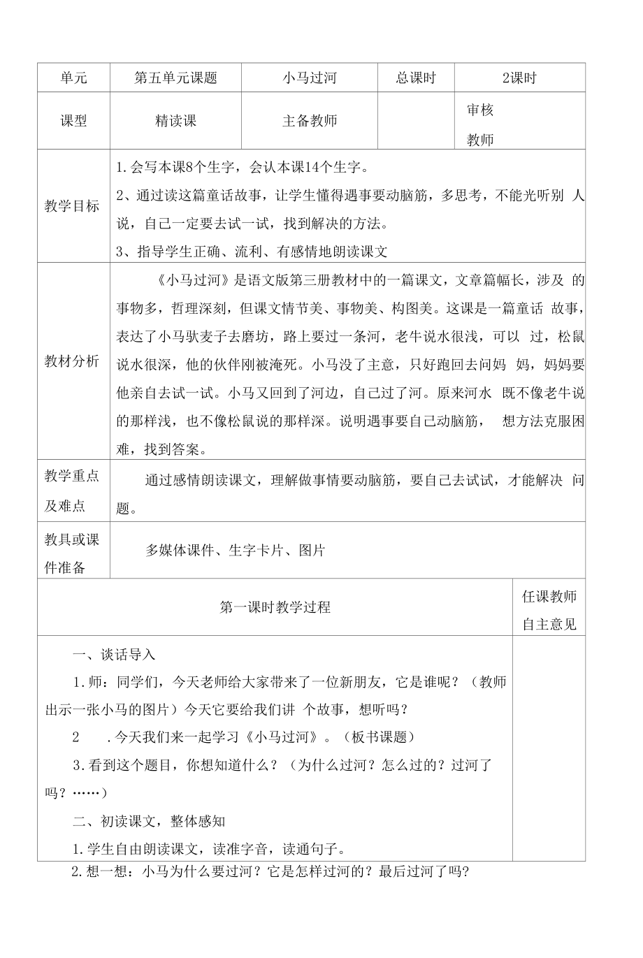 部编版小学二年级语文下册《小马过河》教学设计.docx_第2页