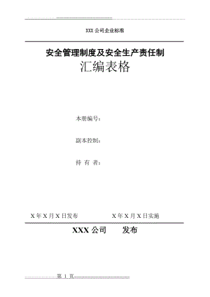 安全生产责任制表格汇总(21页).doc