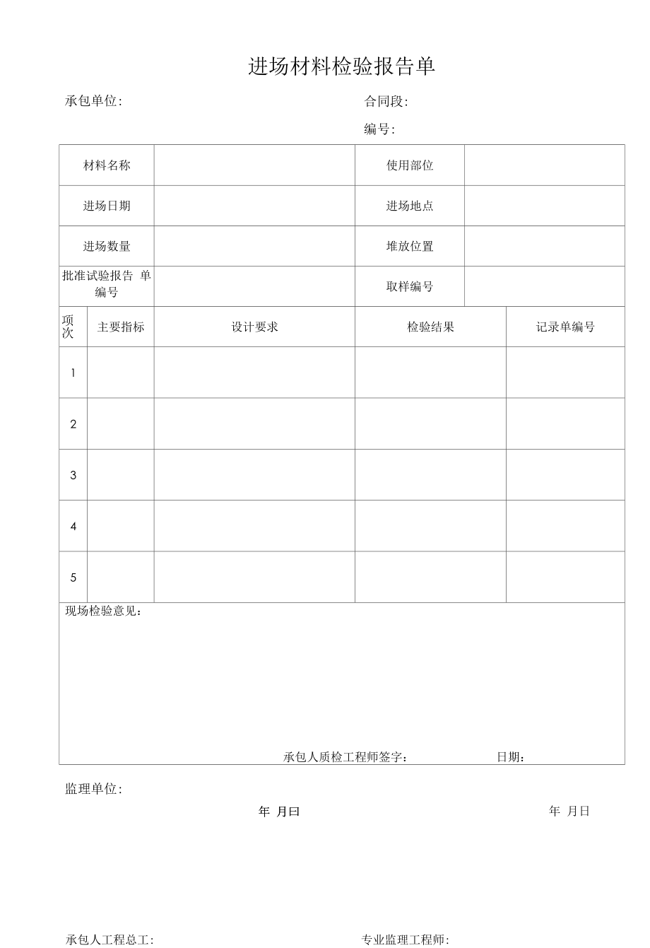 进场材料检验报告单.docx_第1页