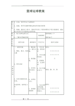 小学四年级篮球教案(3页).doc