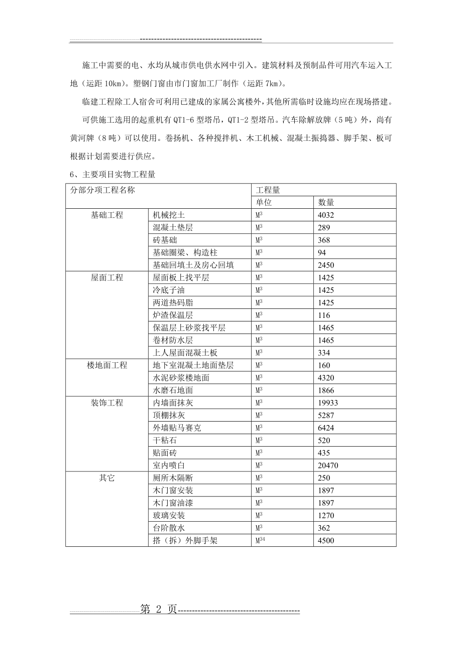 工程施工组织课程设计73671(19页).doc_第2页