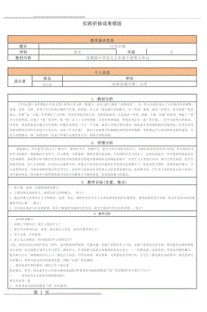 实践研修成果模版(4页).doc