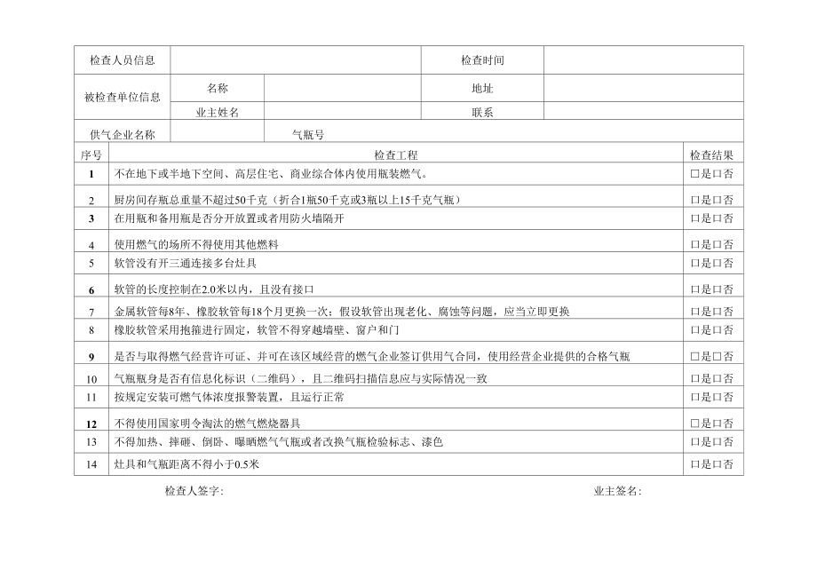 燃气用气场所安全检查表2张.docx_第2页