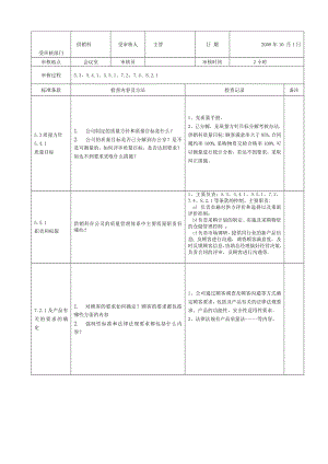 内审检查表供销科.doc