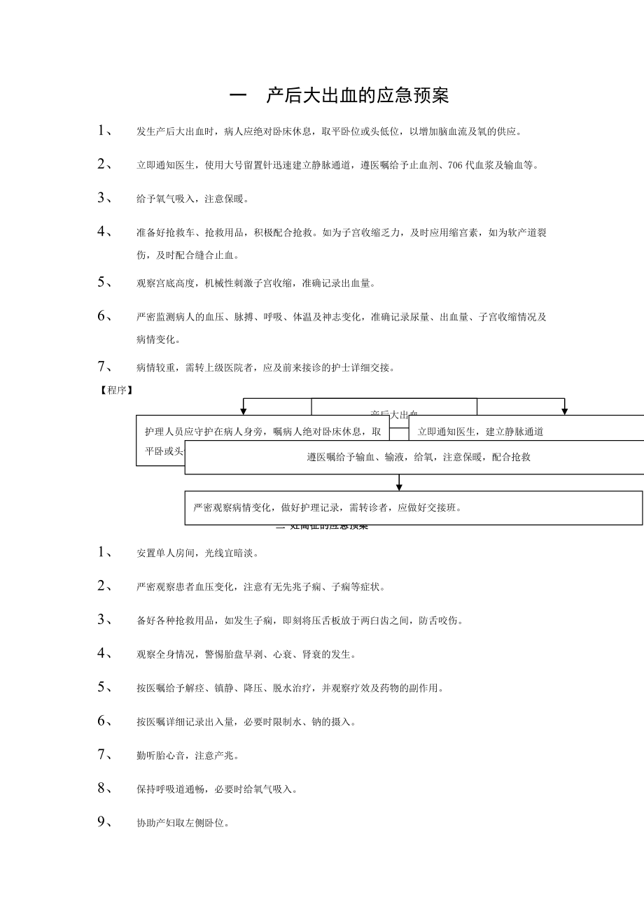 一产后大出血应急预案.doc_第1页