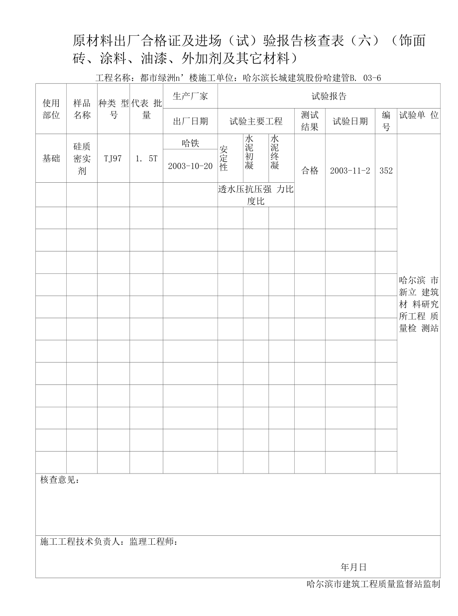 饰面砖油漆等合格证及进场（试）验报告（六）.docx_第1页