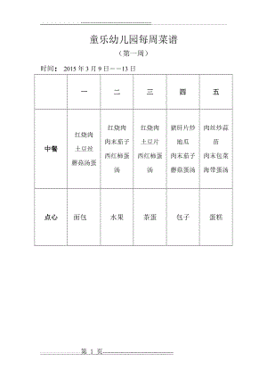 幼儿园每周菜谱(17页).doc