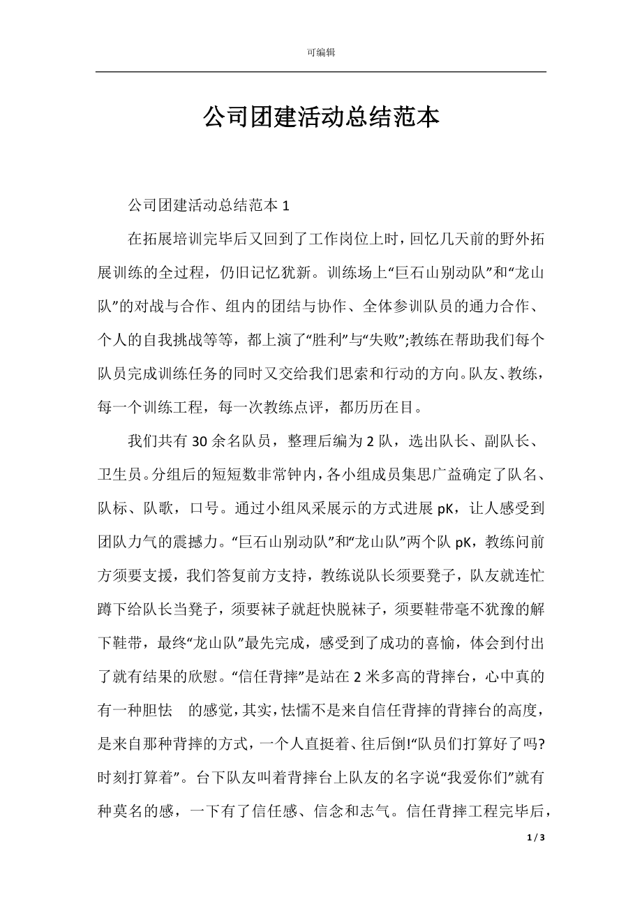 公司团建活动总结范本.docx_第1页