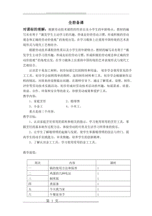 小学六年级劳技教案(25页).doc