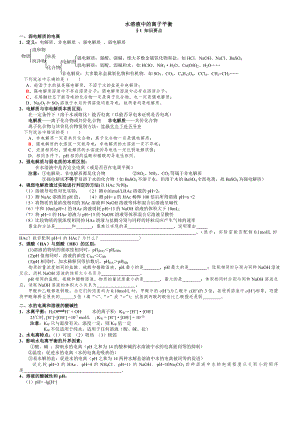 高中化学选修4第三章水溶液中的离子平衡.doc